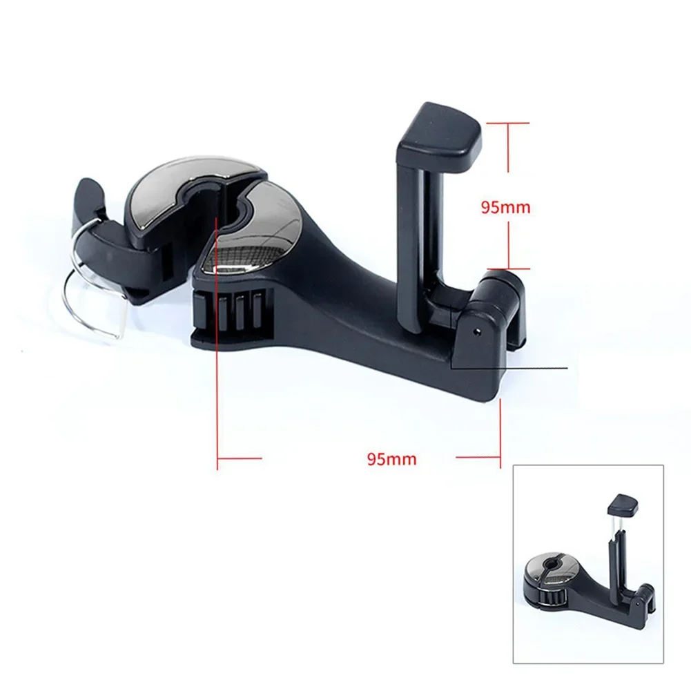 

Multi-function 2 In 1 VehicleCarHeadrest Hooks Car Seat Back Hook Phone Mount Holder Fastener Seat Back Hanger Clips For Bag NEW