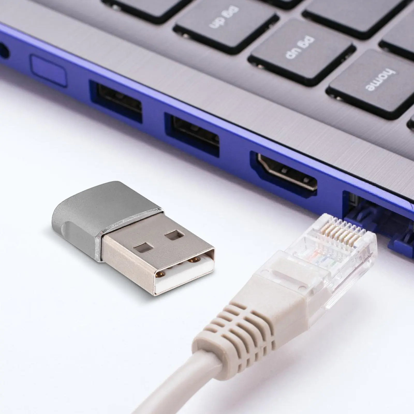 2Pcs Type-C Converter Aluminum Alloy USB-C to USB Adapter Fast Charge Stable Transmission for Laptop Phone Charger Accessory