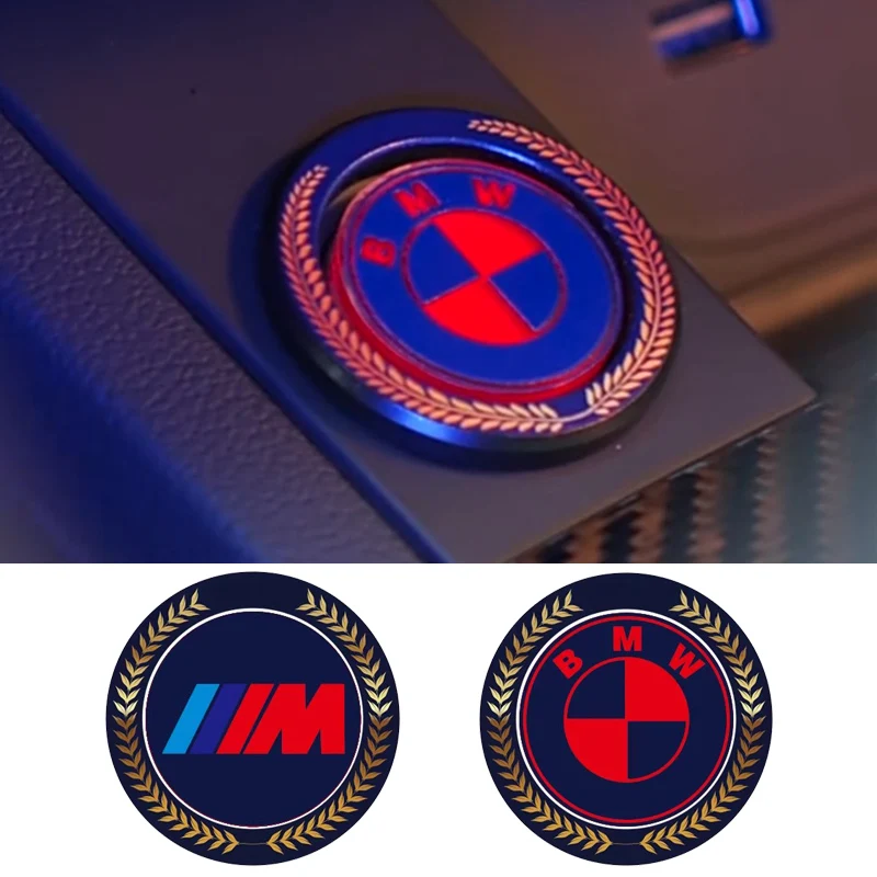 

Car One-Touch Start Button Ignition Switch Decorative Protective stickers Accessory For BMW X5 X6 E87 E60 E46 E53 E90 F10 F20