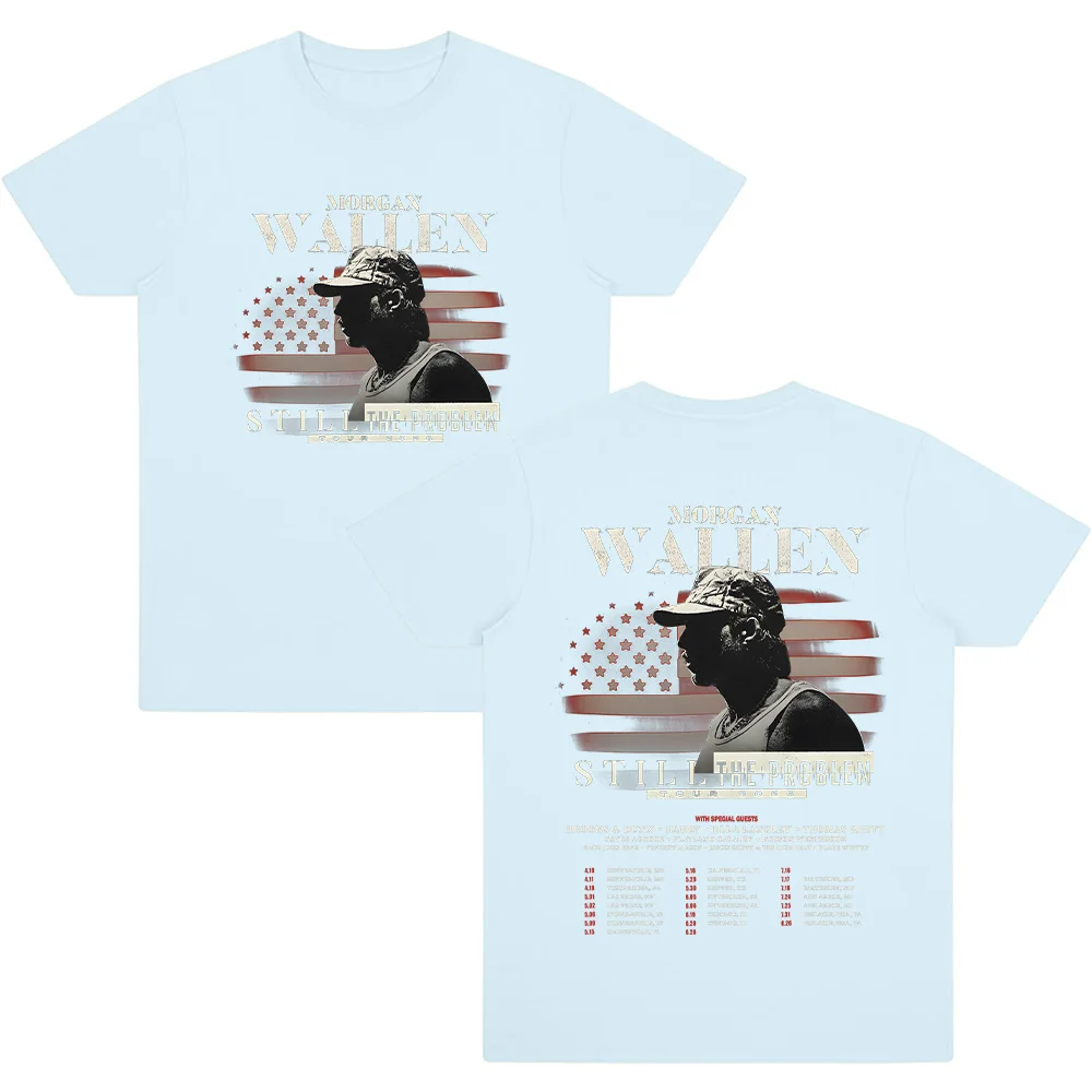 MorganWallen Still The Problem Tour 2026 Programma Tour Date Maglietta unisex Stampa Magliette in cotone Estate Streetwear Moda Tees