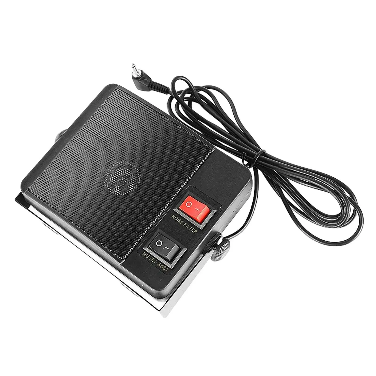 Mini Car Mobile Radio External Speaker 3.5mm Jack Compact 11W Noise Cancelling for ft-1802M ft-1807M ft-8800R IC-2820H Two Way