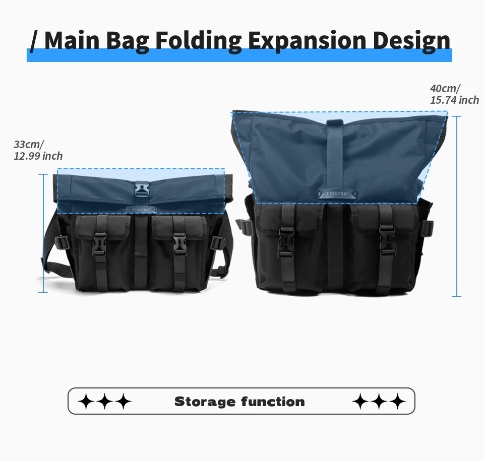 Tigernu, bolsos de mensajero a la moda, bolsos de hombro para hombre, bolso para ordenador portátil de 13,3 pulgadas, bolsos cruzados para exteriores para hombres, bolsos de ciclismo, mensajero para niños