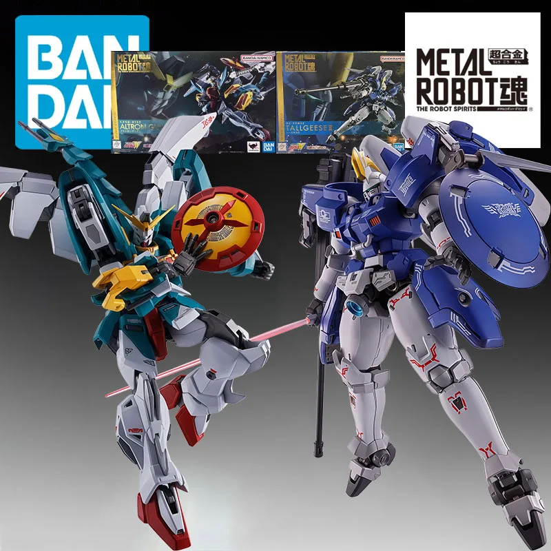 Figuras de Acción Originales de Bandai, METAL ROBOT Altron Gundam 140mm y Tallgeese II 140mm, Juguetes para Niños, Regalo Coleccionable