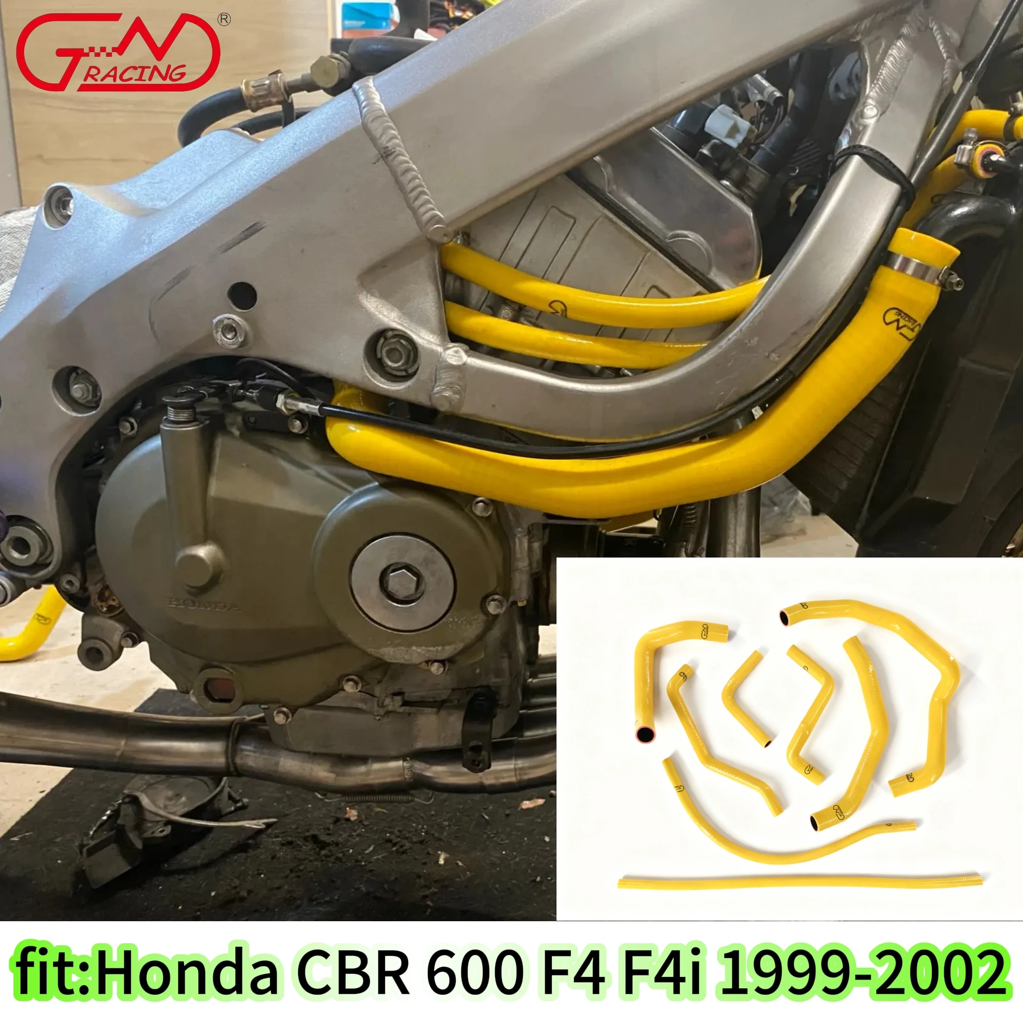 JNRACING Silicone Radiator Hose Fit Honda CBR 600 F4 F4I 1999-2002 High-Performance Silicone Hose