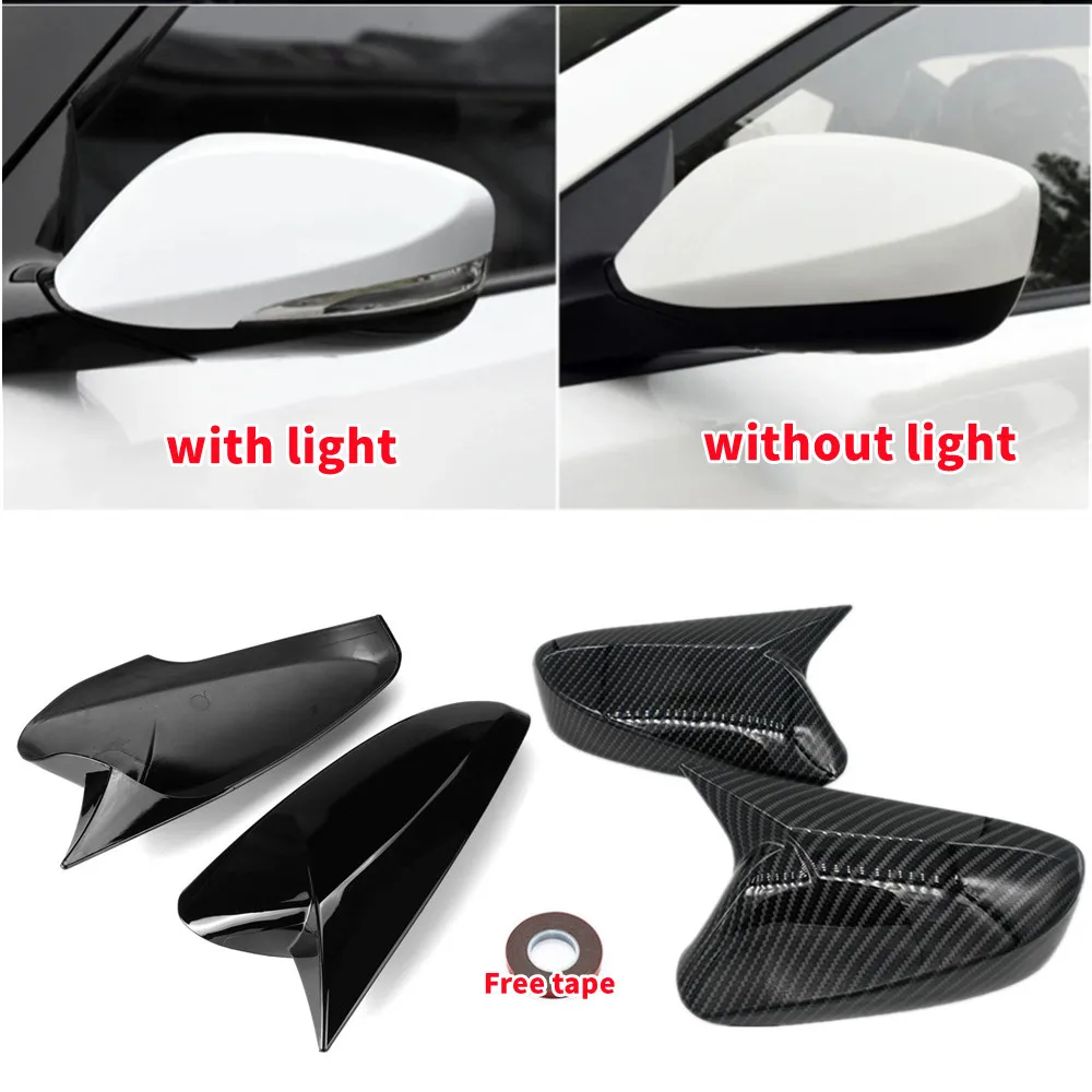 Para hyundai elantra veloster acento 2012-2017 abs espelho retrovisor do carro capa asa tampa exterior porta guarnição adesivo adesivo