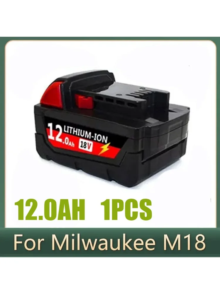 Voor Milwaukee M18 Batterij 12000mAh 18V Oplaadbare Batterij Voor Milwaukee Tool M18B5 XC 48-11-2402 48-11-2411 2604-22 - afbeelding 2