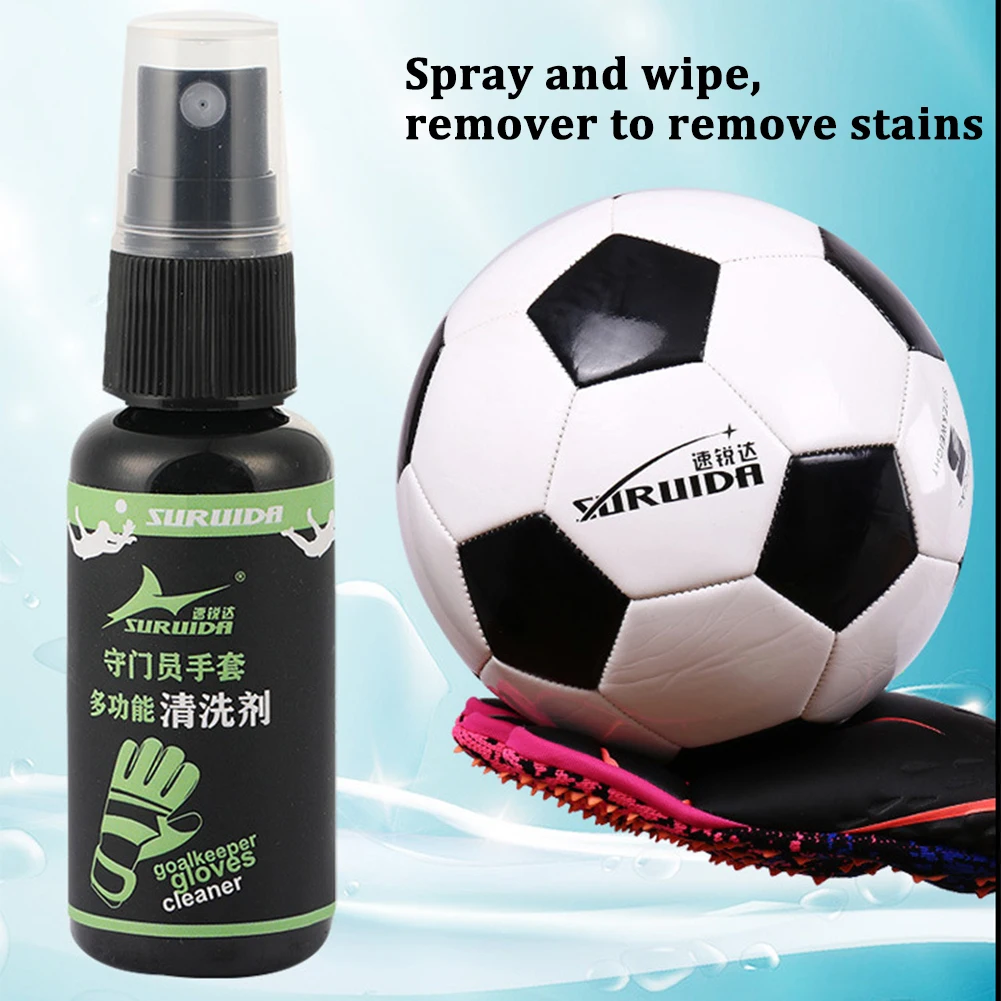 30ML Goalkeeper Gloves Glue Sticky Cleaning Agent, Soccer Gloves Grip Reinforcement, Professional Football Soccer Goalkeeper