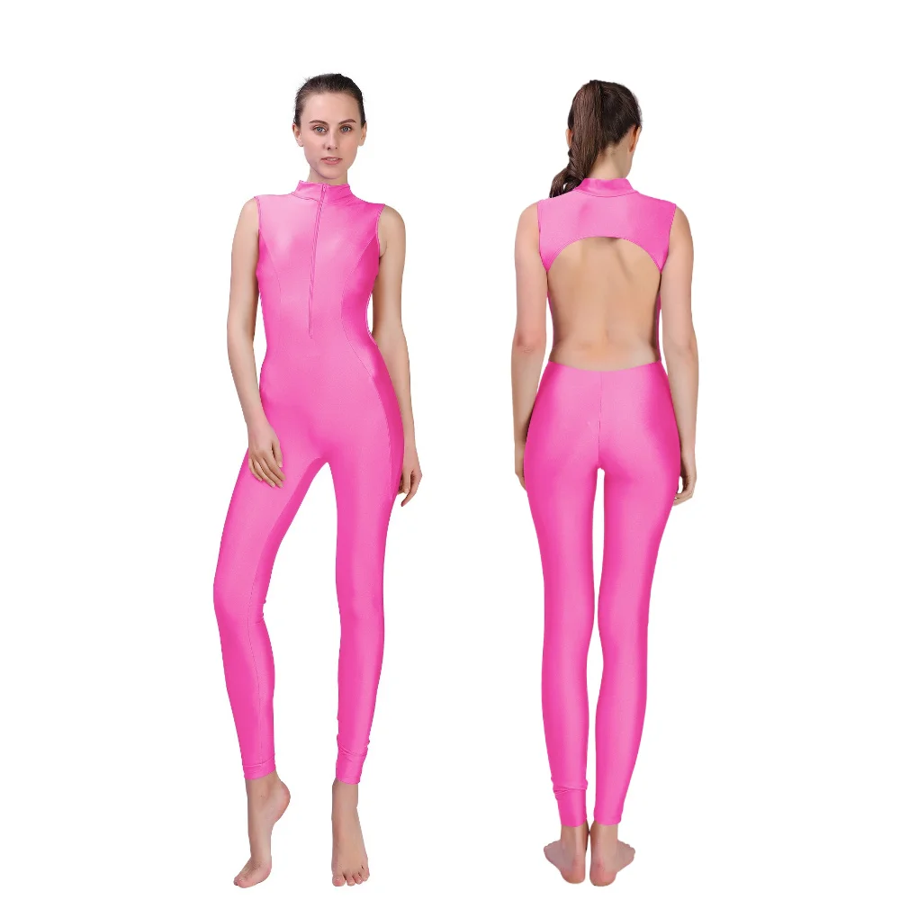 女性用バックレスユニタード-スパンデックス-ナイロン-バレエダンスウェア-大人用-ノースリーブユニタード-ボディスーツ-ワンピース-パフォーマンスジャンプスーツ