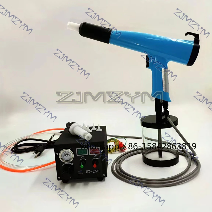WX-258 Portable Powder Coating Machine Electrostatic Powder Sprayer for Car Wheel Hub Modification Spraying
