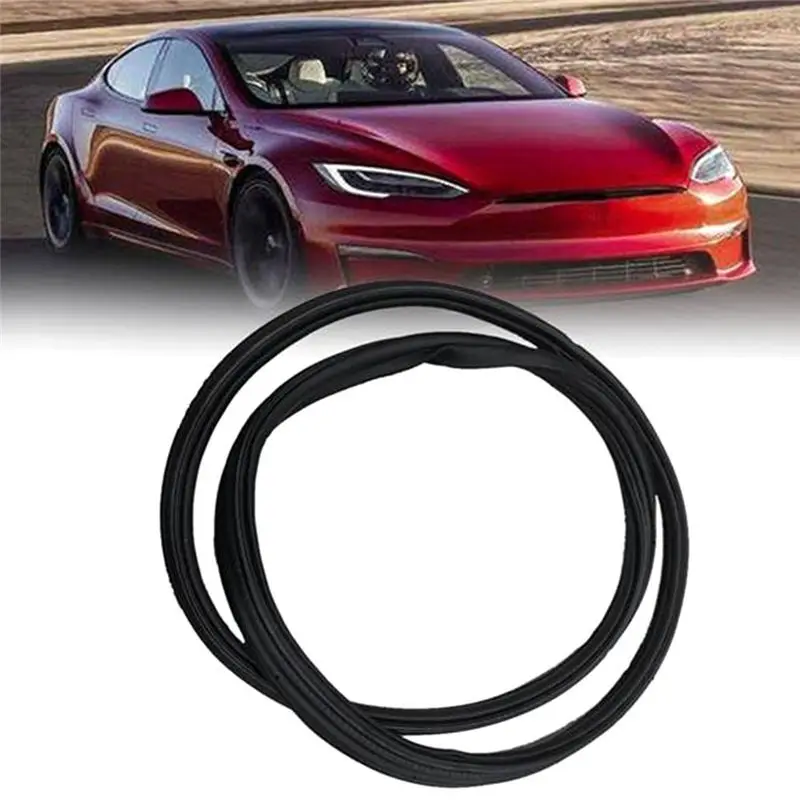 Car Front Trunk Frunk Weatherstrip Rubber Luggage Sealing Strip For Tesla Model 3 2017-20231090492-00-B 109049200B-A67F