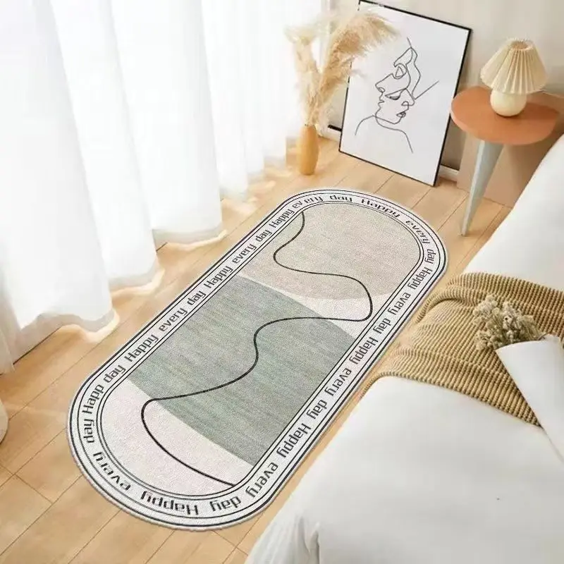 Bedside Long Carpet Cartoon Pattern Letter Cat Non-slip Carpets Living Room Floor Mat Water Absorption Rugs Tapetes De Sala