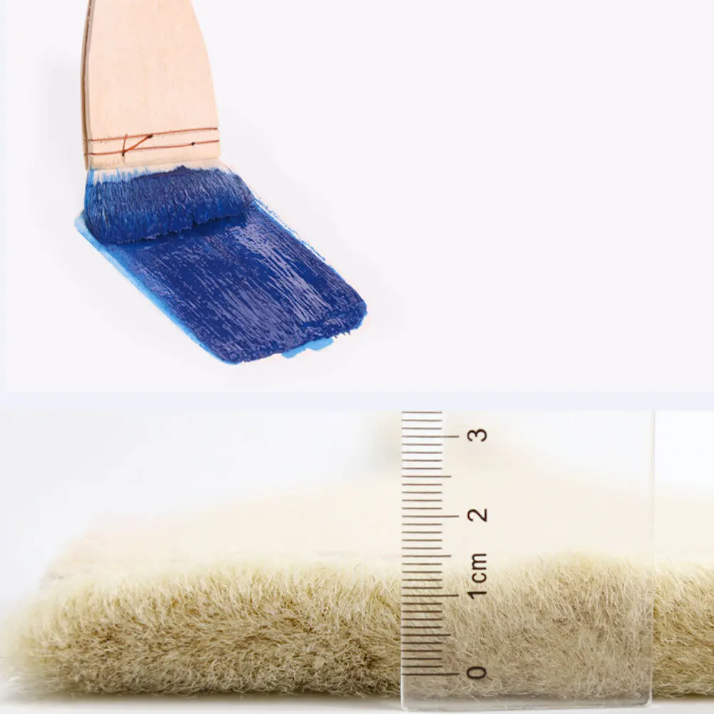 

3pcs Hand Drawing Wool Brushes For Oil Painting Wall Art Painting Accessories Durable Copper Wire Soft Wool Hair Lightweight