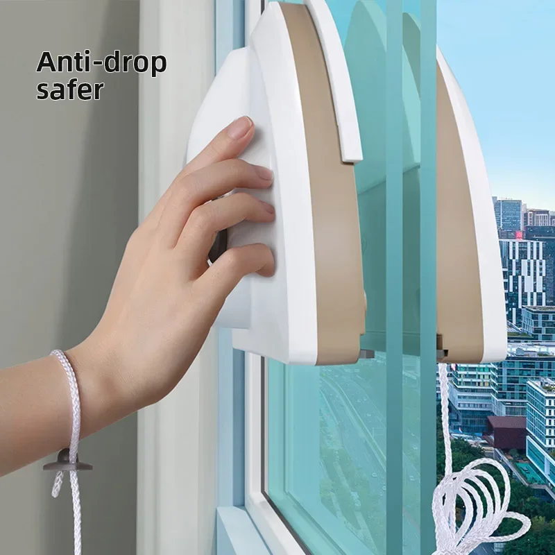 Double Sided Magnet Windows Cleaner Automatic Drainage Wiper Glass Window Washer Household Cleaning Tool For Window Washing