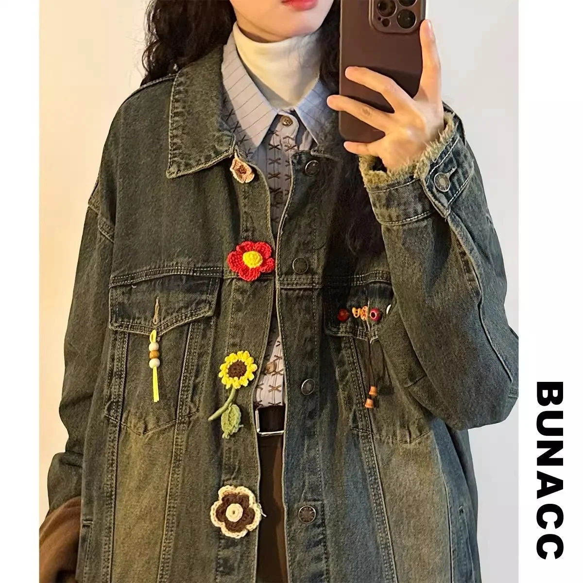 

Rustic American Sle plus Size Denim Jaet for Men And Women Autumn Winter 250 Pou Vintage Workwear Top Outerwear