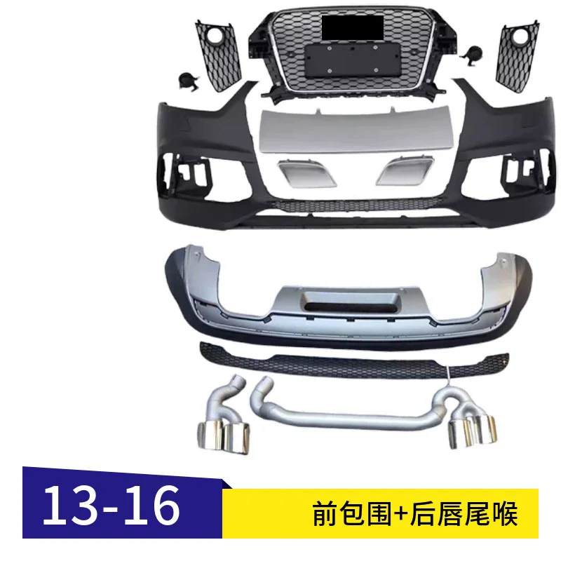 

Front Bumper Assembly for Audi Q3 13-15 modified Grille Rear Lip tail throat Surround Body Kit Car Accessories