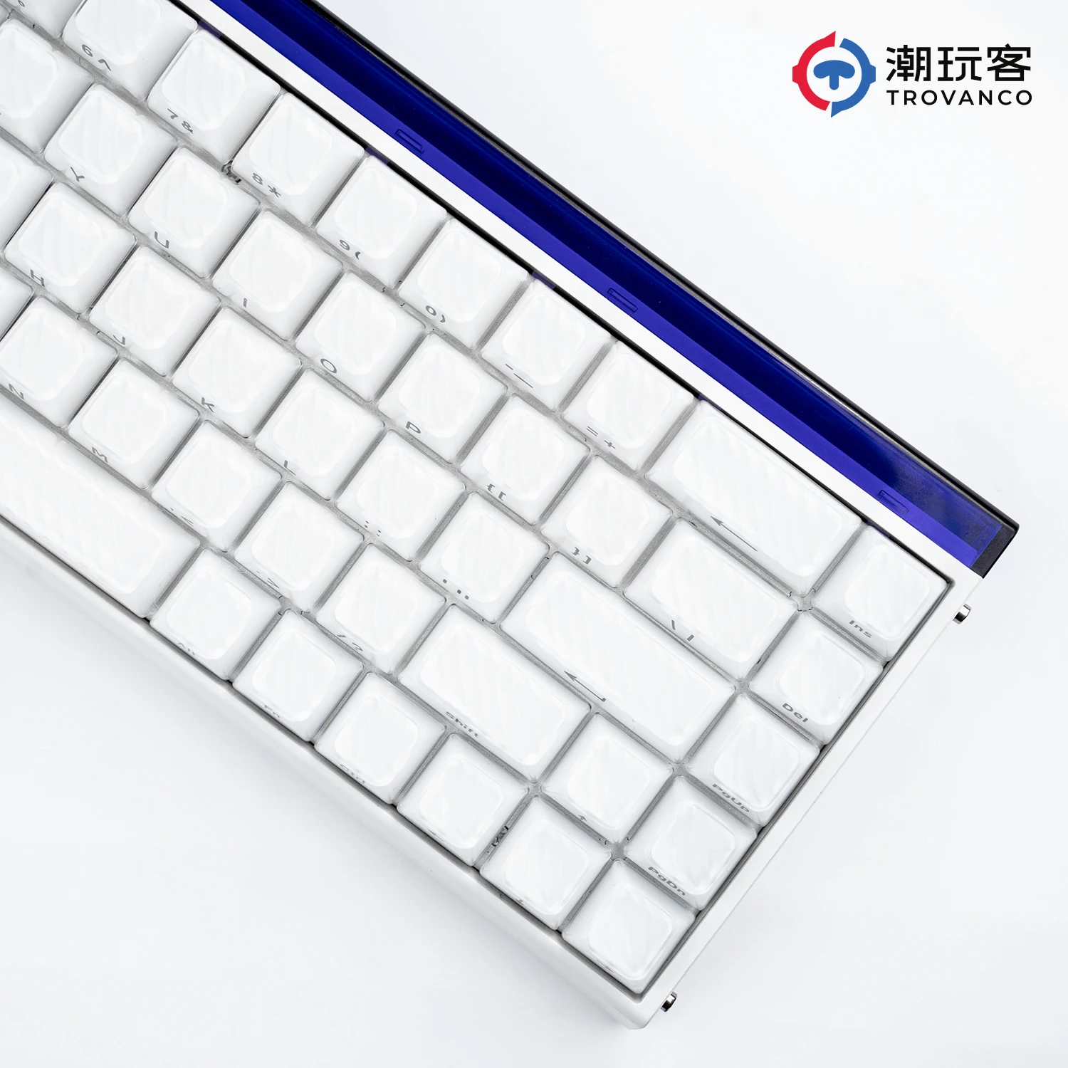 

Колпачки клавиш Crystal Jelly, полупрозрачный OEM-профиль с боковой печатью для механических клавиатур Cherry MX, 136 колпачков для клавиш