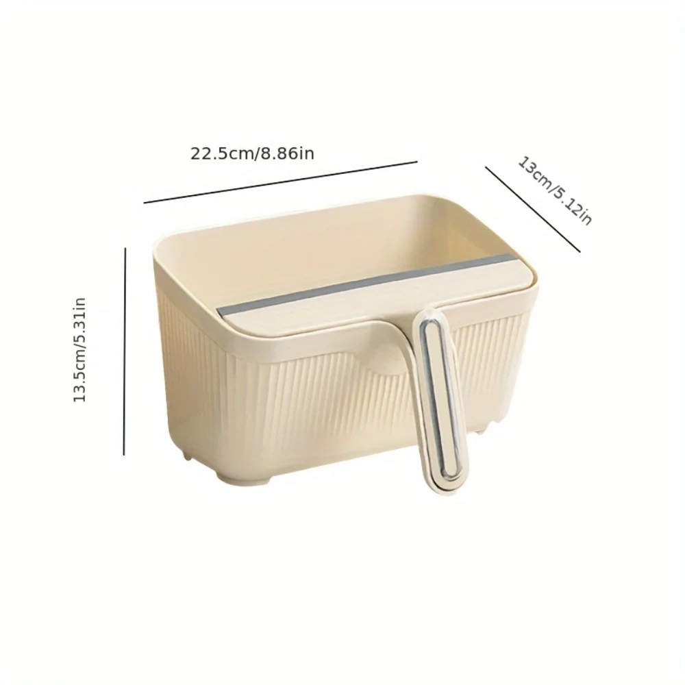 Мини-мусорный бак с ручкой, настольный мусорный бак, компактный контейнер для мусора для очистки закусок - парикмахерская машина не требуется электричество