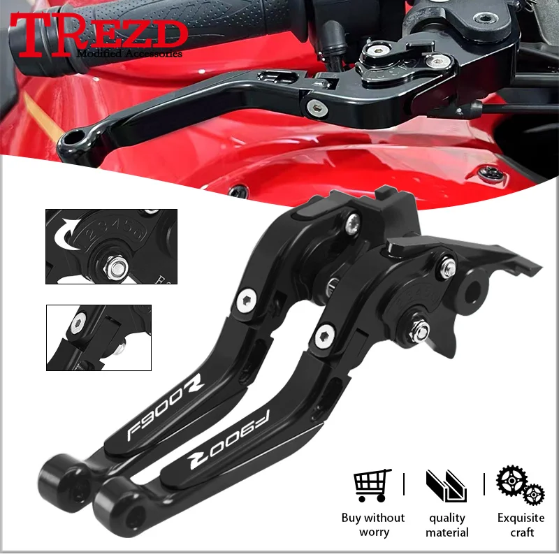 New F900R F900XR 2024 Extendable Brake Clutch Levers For F900R F900XR 20-24 Motorcycle CNC Adjustable Handle Bar f900r f900xr