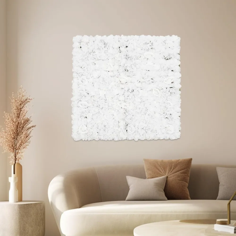 

Настенная панель с цветами, искусственная стена с угловой выдвижной вкладкой, 3D украшение, шелковая роза, настенный коврик для свадьбы, дня рождения, свадьбы