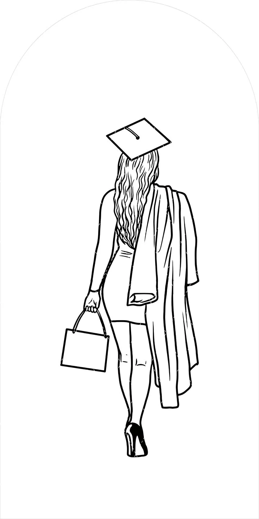 Mehofond-telón de fondo para arco de posgrado, cubre fiesta de graduación universitaria, mortero de escuela secundaria, decoración de vestido académico