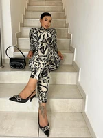 Sisterlinda Fitness Jumpsuit Women Sexy Zip Leopard Print Full Sleeve Streetwear Activity Workout Casual Tight Stretch Overalls - Image 5