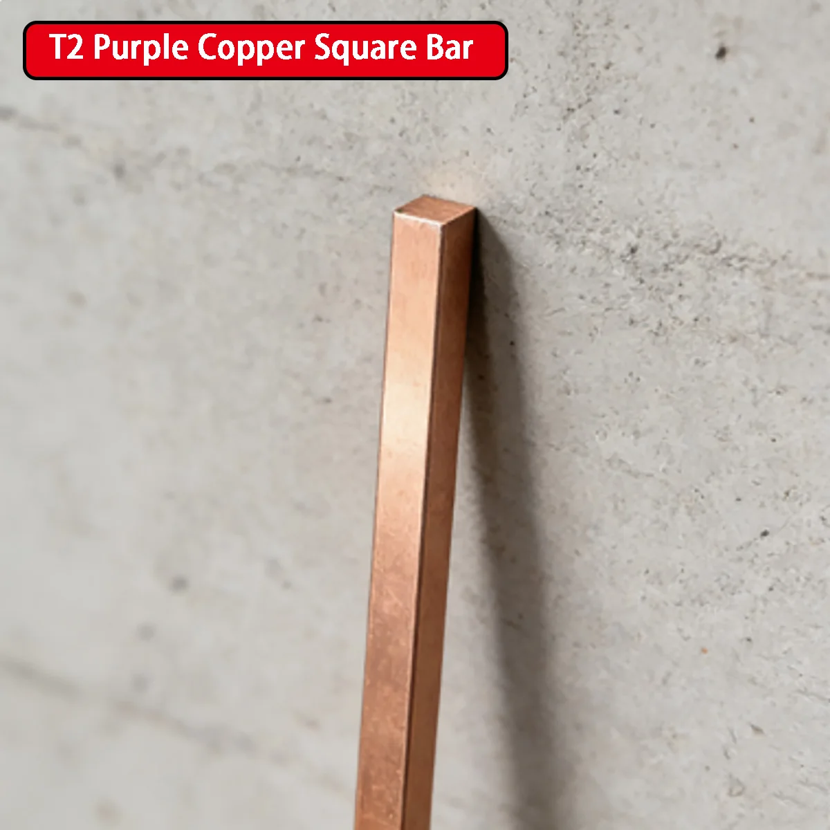 T2 Purple Copper Square Bar 1x1mm/3x3mm/4x4mm - Tinned Pure Copper Rod For Circuit Board