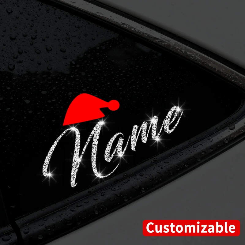 

1 шт. персонализированные блестящие автомобильные наклейки на заказ, самоклеящиеся водостойкие виниловые наклейки, сделай сам, авто, оконная чашка, скутер, ноутбук, универсальные