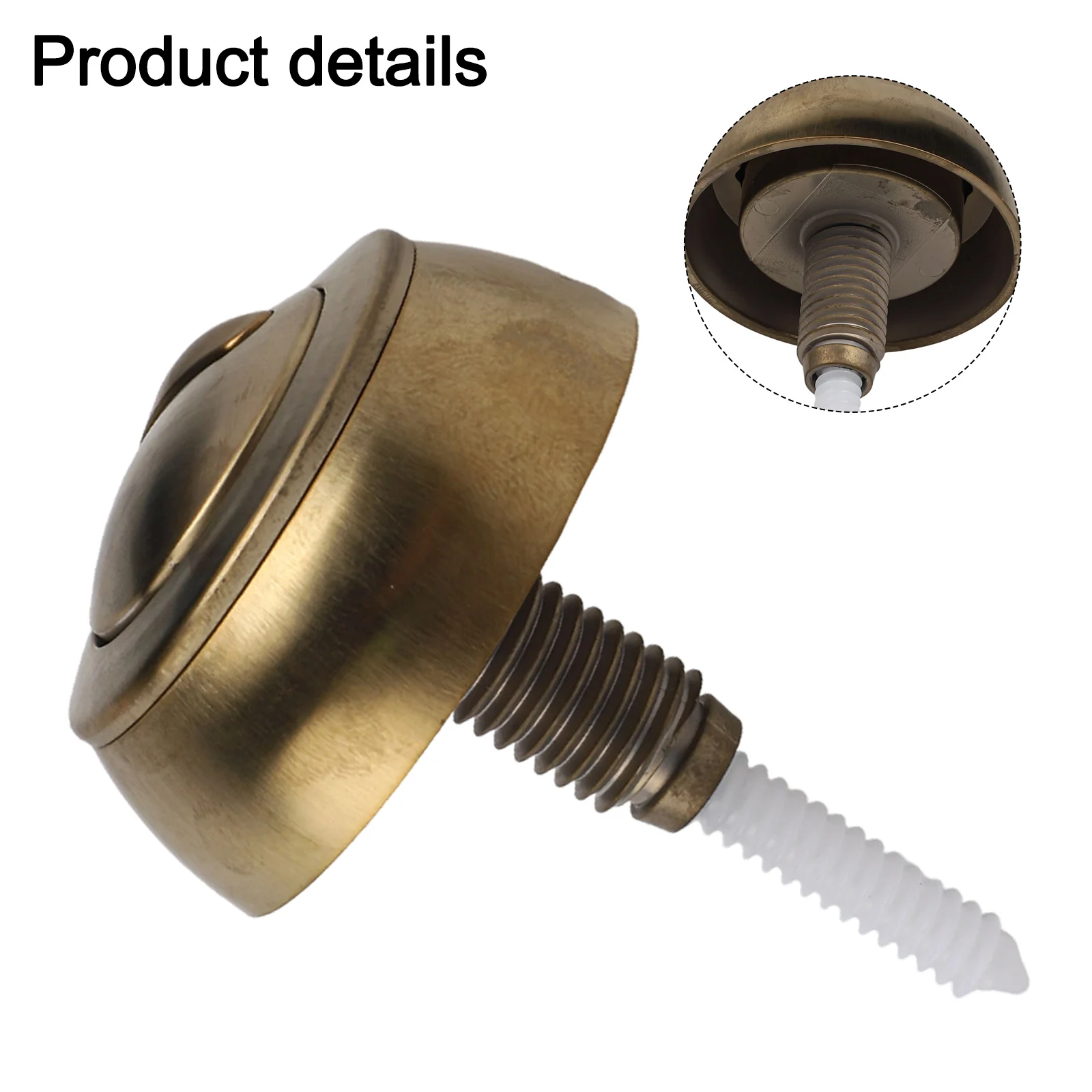 8.7 5.8 5.8cm Toilet Flush Button Toilet Push Button Replacement Flush Mechanism Easy Installation High-grade ABS Material