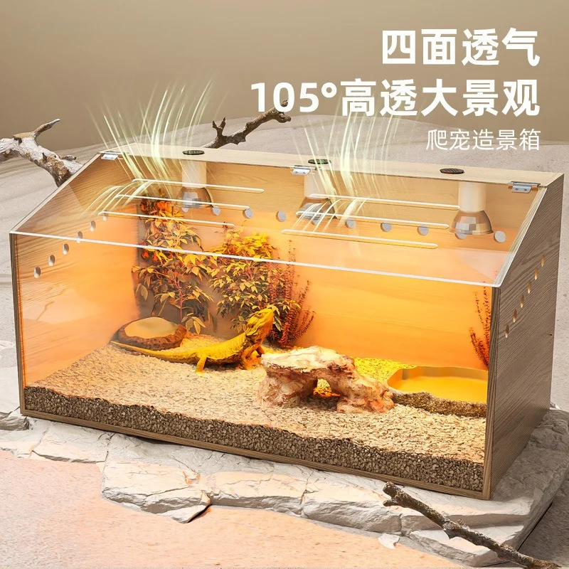 Lizard Climbing Pet Feeding Box Palace Guard Lizard Pet Tortoise Hedgehog Temperature Control Constant