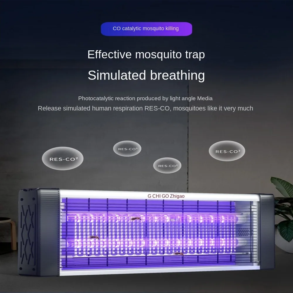 Lámpara LED antimosquitos para interior y exterior, eliminador de mosquitos silencioso, sin radiación, enchufable, 4W, 10W, 40W, 50W