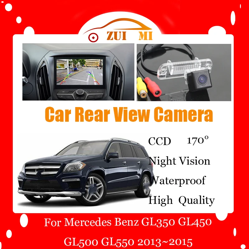 

Car Reverse Rear View Camera For Mercedes Benz GL350 GL450 GL500 GL550 Waterproof CCD Full HD Night Vision Backup Parking Camera