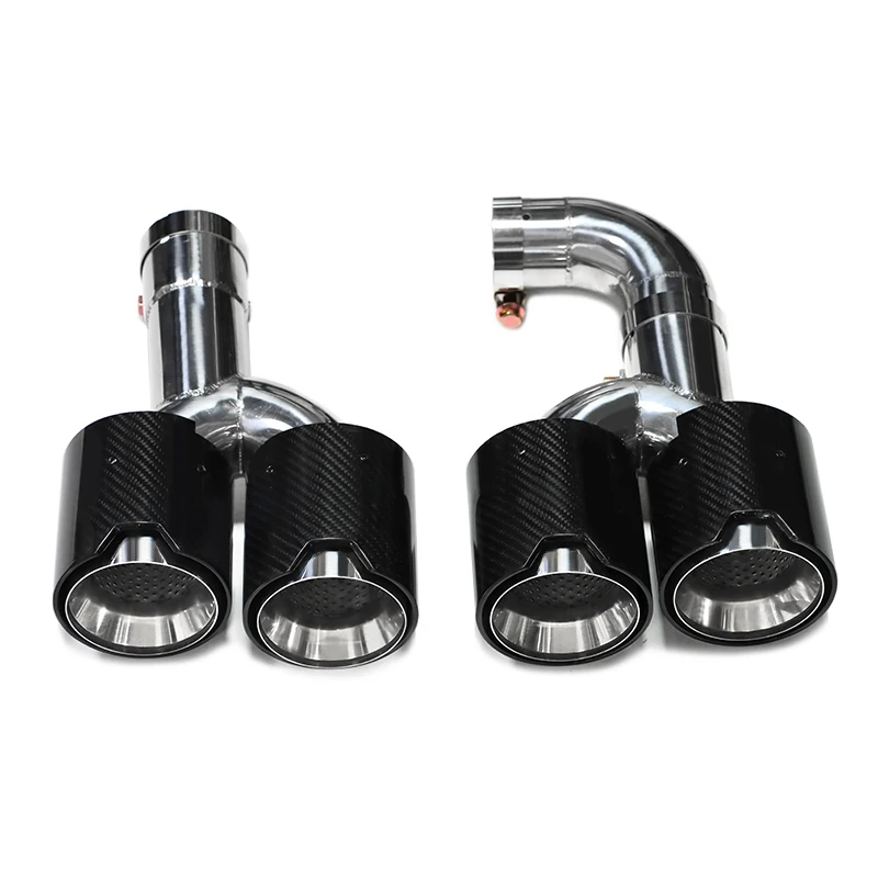 RVS Quad Uitlaatpijp voor 2022+ BMW X3 G01 X4 G02 20i 30i, X3M Competition Bumper Upgrade Uitlaatpijp