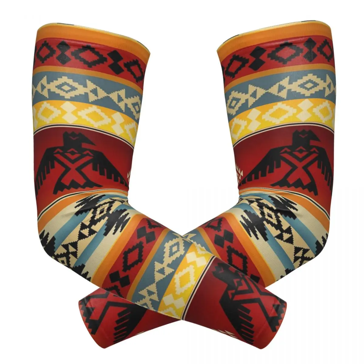 

Thunderbird индейский узор, уличные рукава, защита от солнца и ультрафиолета, летние велосипедные татуировки, рукава