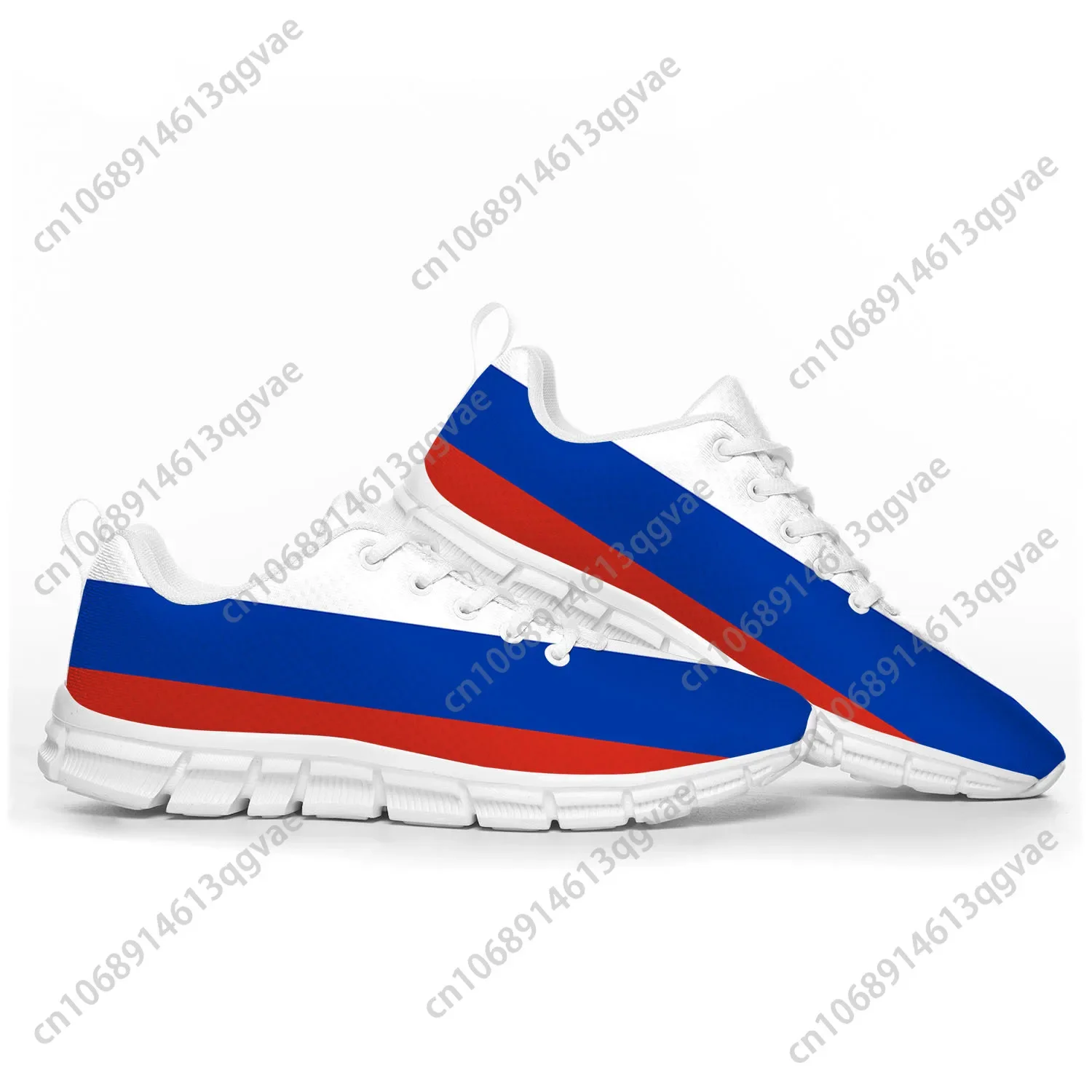 Zapatos deportivos con bandera rusa para hombres, mujeres, adolescentes, niños, zapatillas casuales de Rusia, zapatos de pareja personalizados de alta calidad