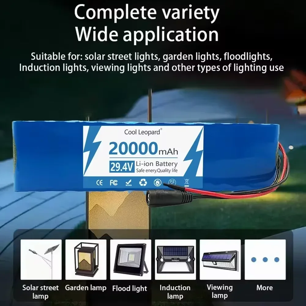 

29.4V 20Ah 7S2P 18650 Li-ion Rechargeable Battery Pack For 29.4V Electric Scooter+Charger