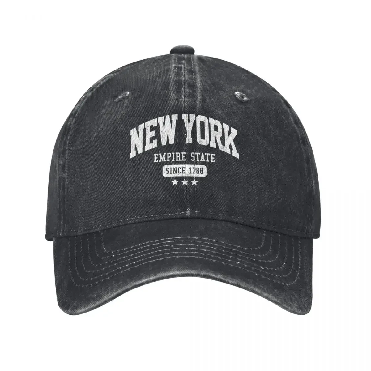 

New York Empire State Since 1788 Vintage Weathered Baseball Cap Horse Hat Hood For Man Women's