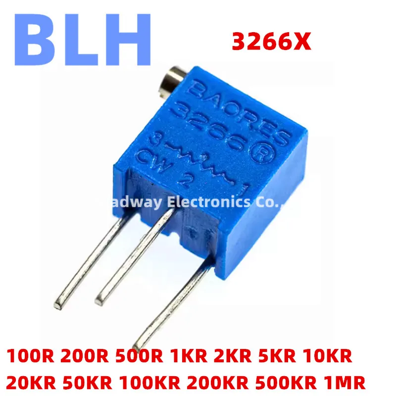 10PCS 3266 3266X djustable Precision Potentiometer 100R 101 200R 201 500R 501 1K 102 2K 202 5K 502 10K 103 20K 203 50K 503