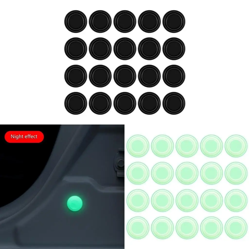 

20 Pack Car Trunk Door Anti-collision Sunproof Silicone Pad Mats Sound Proof Shock Absorbing Damper Gasket Reduce Noise