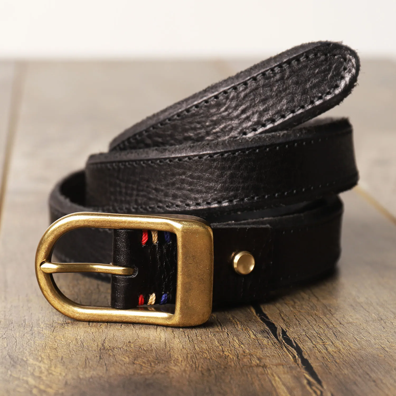 handmade-narrow-3cm-pure-cowhide-belt-with-needle-buckle-copper-head-thickened-versatile-retro-waist-belt-for-men