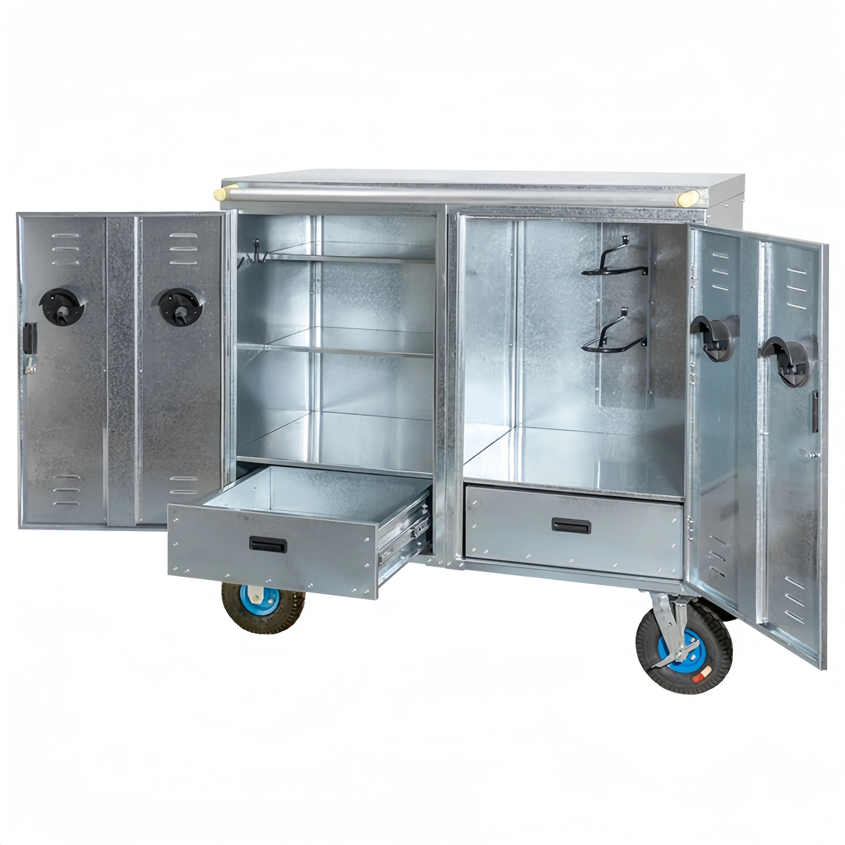 Heavy-Duty Galvanized Tack Box: Rust-Resistant Saddle Storage Locker
