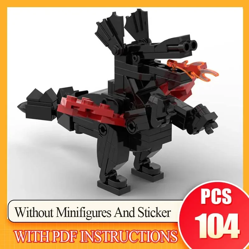 

Драконы Furyeds 104 шт. фильм милый классический дракон животные черный MOC строительные блоки игрушки для детей рождественские подарки