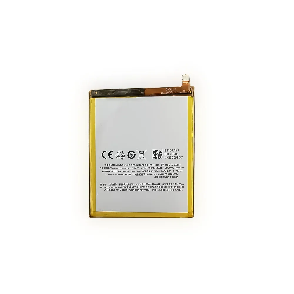 BA611 3070mAh Replacement Battery For Meizu Meilan5 M611 BA-611 M611H High Quality Mobile Phone Built-in New Batteries