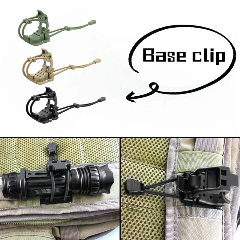 MOLLE Gear Organizer Fastener Flashlight Water Bottle Fixed Multifunction Hanging Buckle Outdoor Backpack Vest Accessories