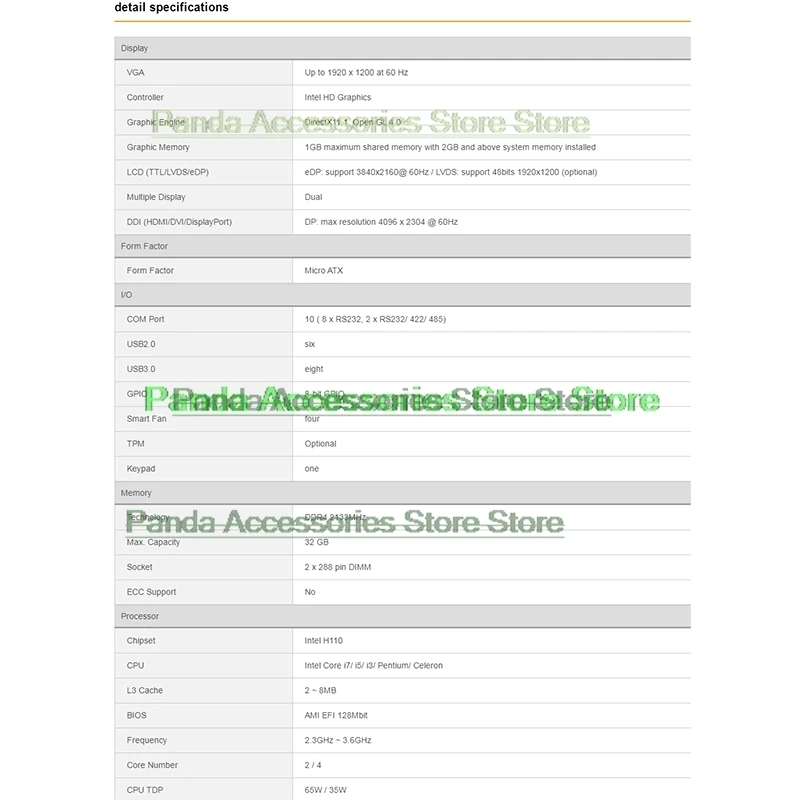 

Bulk Package AIMB-505 AIMB-505G2-00A1E Industrial Control Motherboard Dual Ethernet Ports Support 6/7th CPU AIMB-505G2
