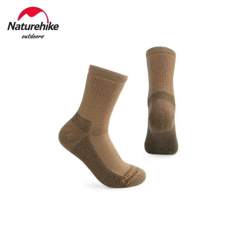 Naturehike Merino Wool Socks For Men Women Thicken Warm Hiking Cushion Crew Socks Merino Wool Sports Socks Moisture Wicking