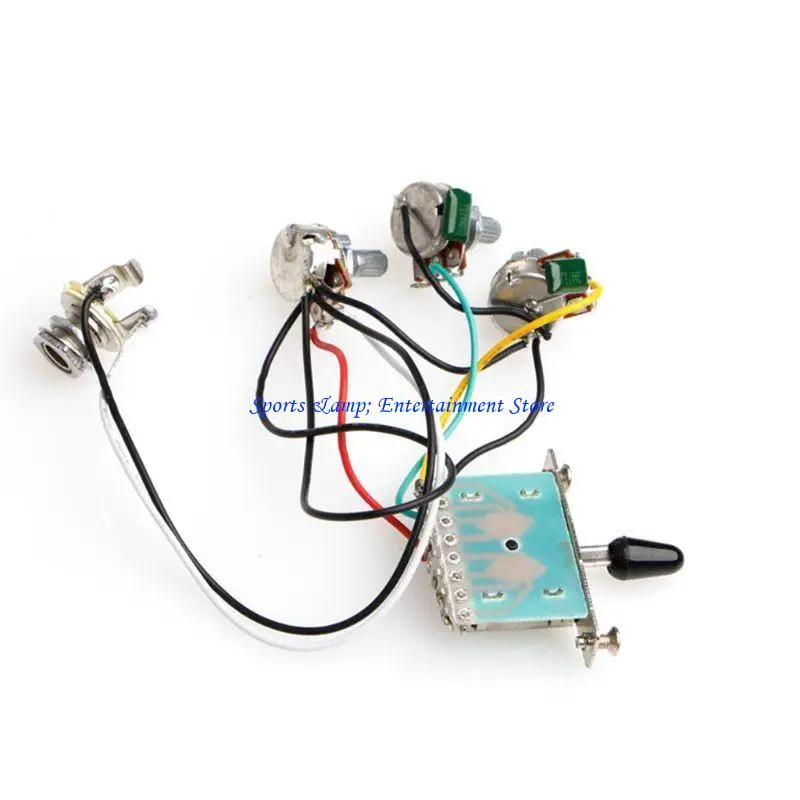 G7NF 5-Way Switch 500k Pots Knobs Wiring Harness Pickup for Guitar