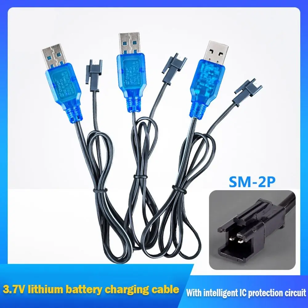 Universal SM-2P LED Indicator 3.7V Charger Cables USB Charger RC Toys Charger Li-ion Battery