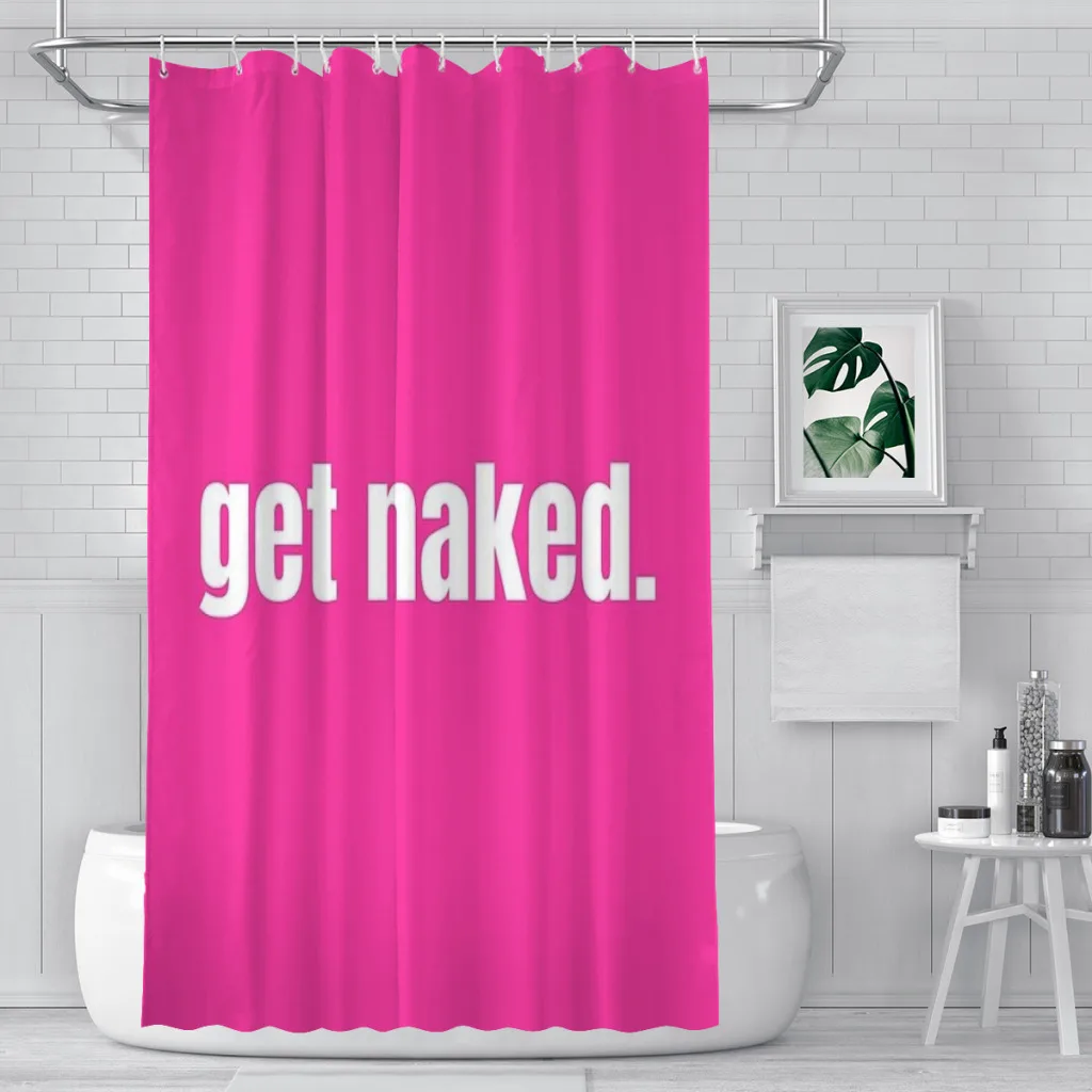 Get Naked-1724147401.9337275 Shower Curtain Landscape Bath Curtain With Hooks for Bathroom waterproof scenery