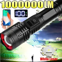 5000mah Powerful LED Flashlight Super Bright Rechargeable Portable Ultra Power Torch lamp Outdoor Emergency Camping Lantern