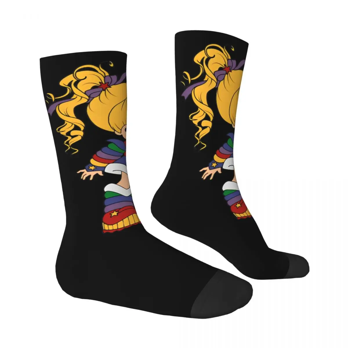 Rainbow Brite Socks Trendy Stockings Autumn Anti Sweat Women Men Socks Comfortable Printed Running Sports Socks